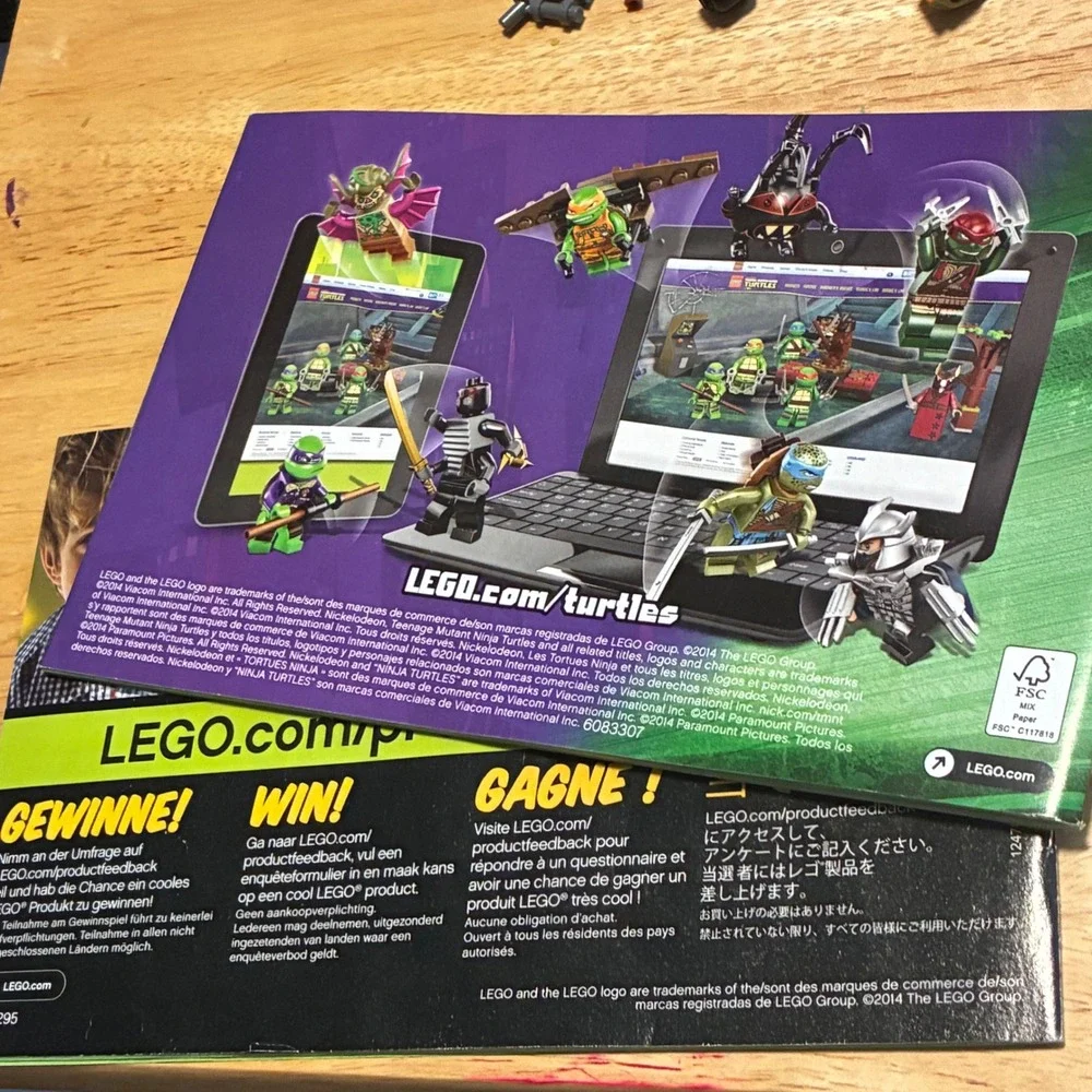 LEGO TMNT 79115 Turtle Van Takedown Raphael Vern Van 99% Complete READ